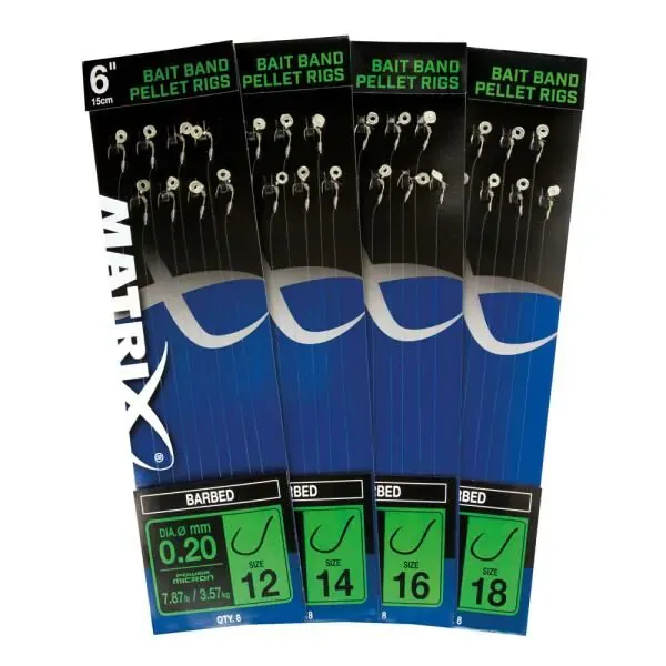 Bait Band Pellet Rigs BARBED- MATRIX