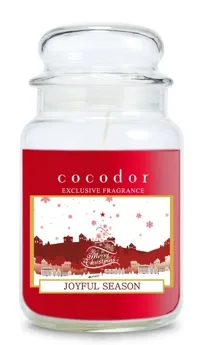 Geparfumeerde kaars Groot formaat - Joyful Season - COCODOR