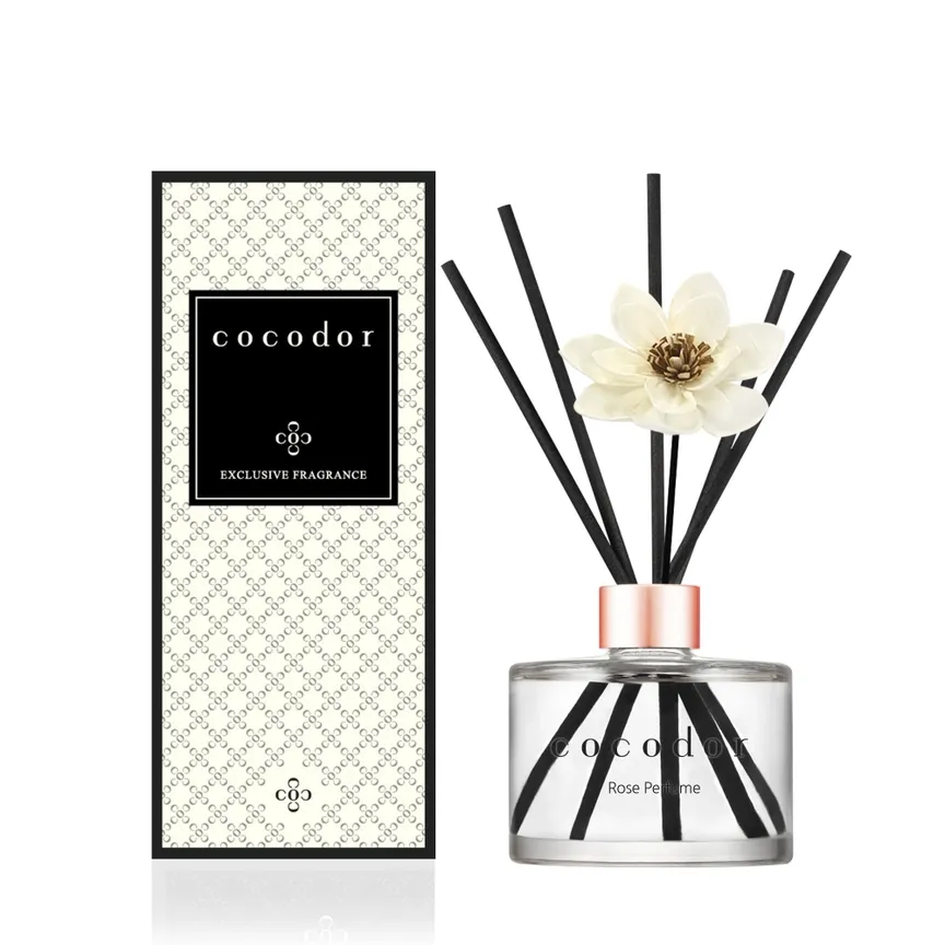 Parfumverspreider met witte bloemen 200 ml/ rozenparfum - COCODOR