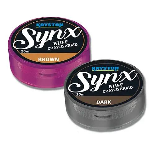 Synx stiff coated braid 20 lb dark 20 m - KRYSTON