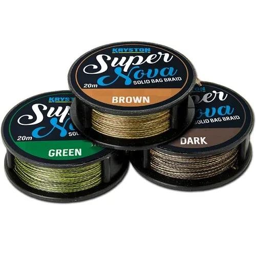Super nova solid bag braid 25 lb dark - KRYSTON