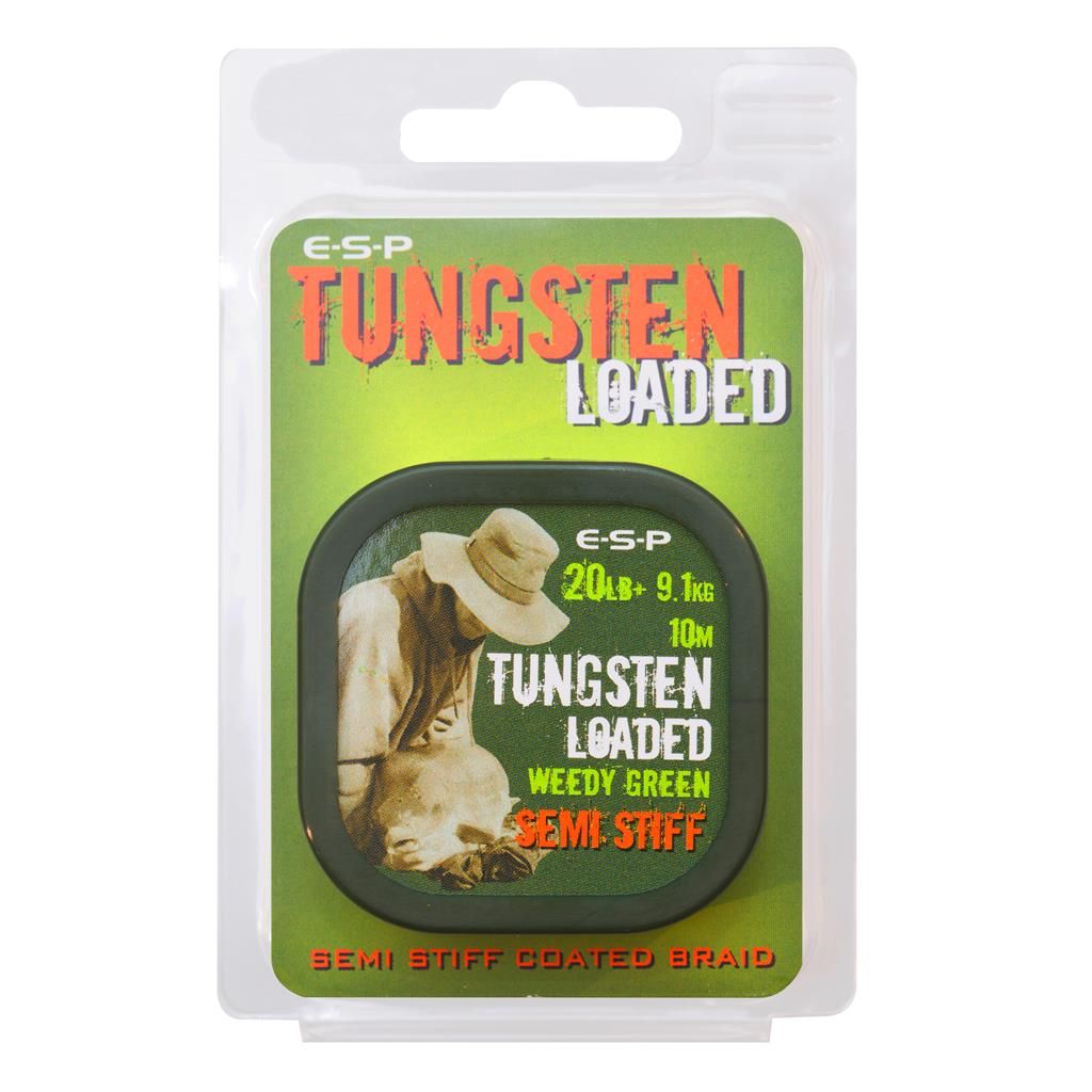 Tungsten loaded 20 LB STIFF weedy green ESP