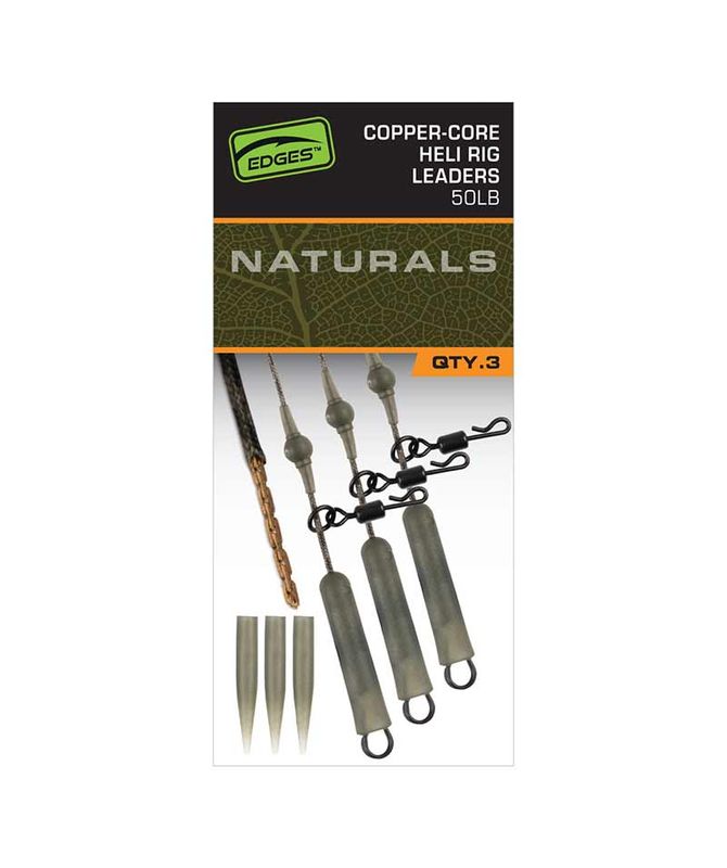 EDGES™ Naturals Copper Core Heli Leaders - FOX