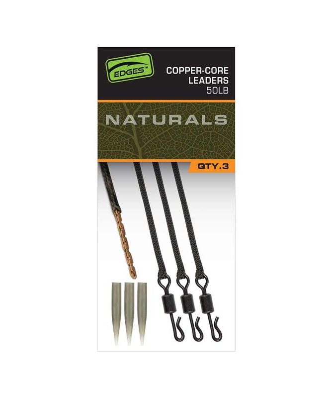 EDGES™ Naturals Copper Core Leaders - FOX