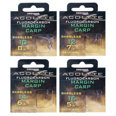 Acolyte Margin Carp - Hooks to Fluorocarbon - DRENNAN