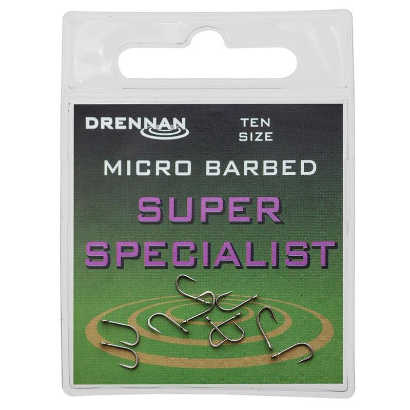 Super Specialist Hooks - DRENNAN (Eyed/barbed - met oogje/met weerhaak)