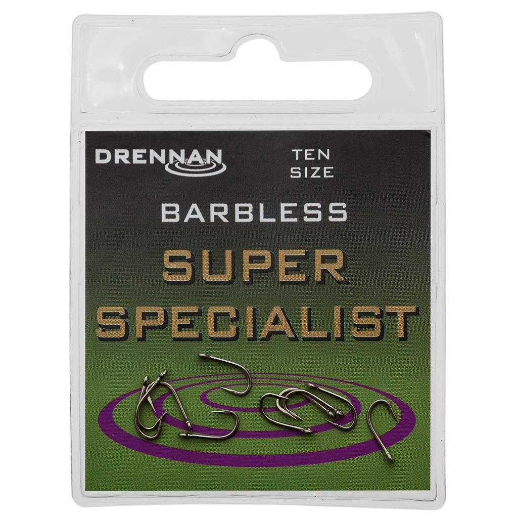 Super Specialist Hooks - DRENNAN (Eyed/barbless - met oogje/zonder weerhaak)