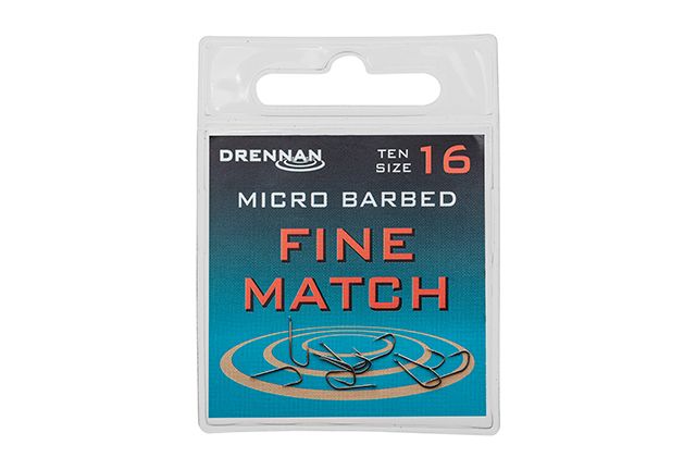 Fine Match micro hooks - DRENNAN (Spade/barbed - met bledje/met weerhaak)