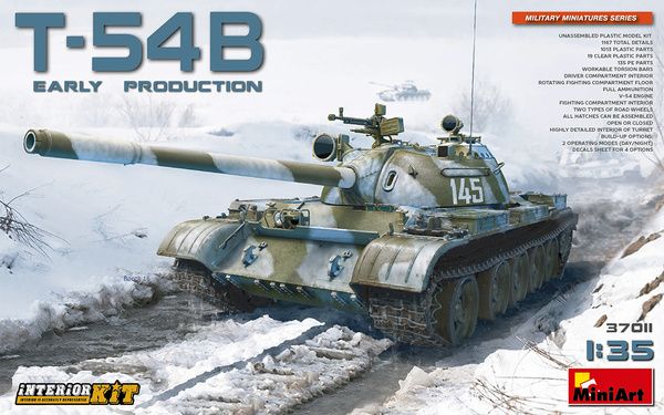 1/35 T-54B SOVIET MEDIUM TANK. EARLY PRO - MINIART