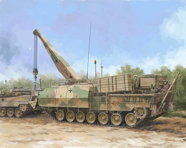 Bergepanzer BPz3A1 Buffalo ARV - HOBBYBOSS