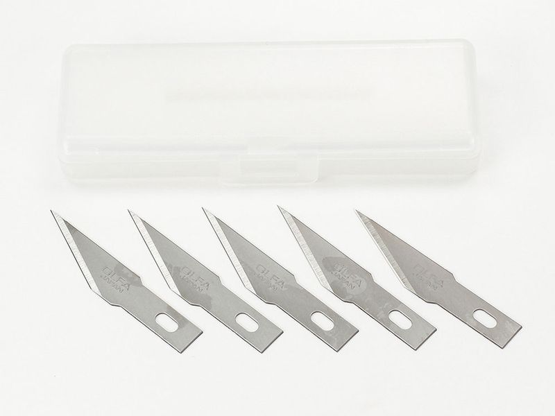 MODELER'S KNIFE PRO REPLACEMENT BLADE (STRAIGHT, 5PCS.) - TAMIYA