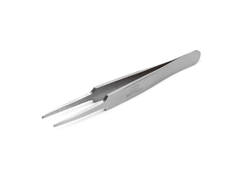 HG STRAIGHT TWEEZERS (ROUND TIP) - TAMIYA