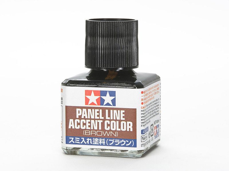 PANEL LINE ACCENT COLOR (BROWN) - TAMIYA