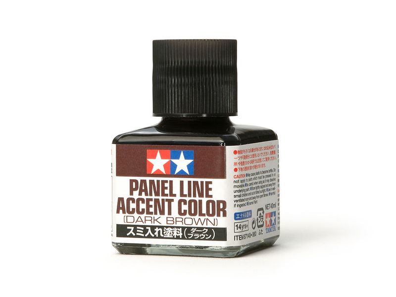 PANEL LINE ACCENT COLOR （DARK BROWN）- TAMIYA