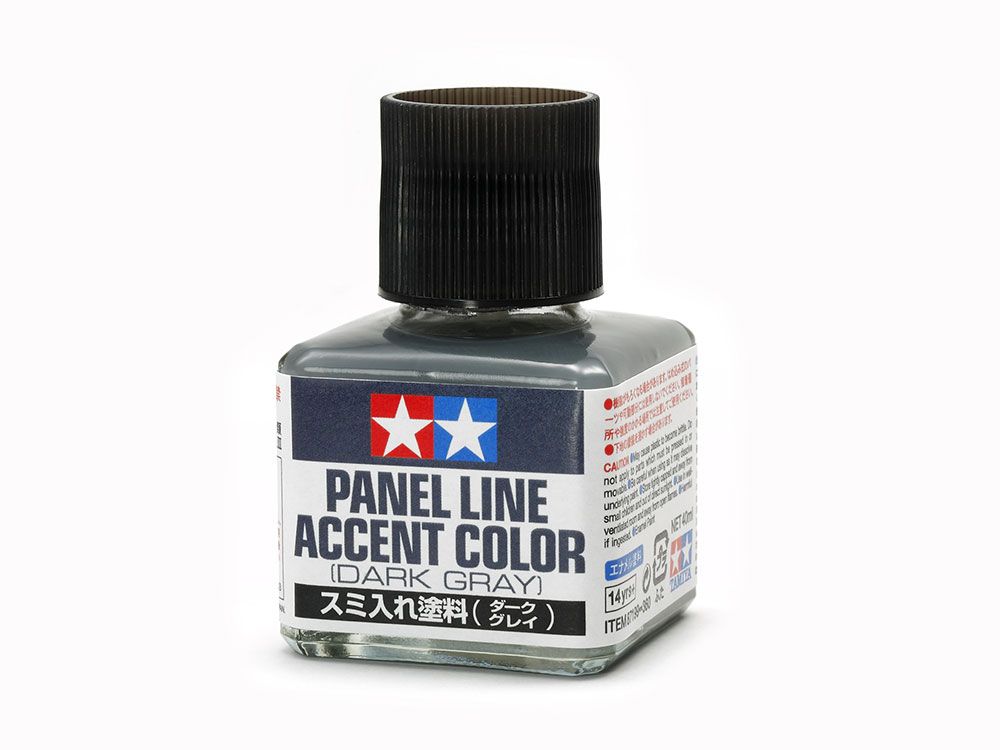 PANEL LINE ACCENT COLOR (DARK GRAY) - TAMIYA