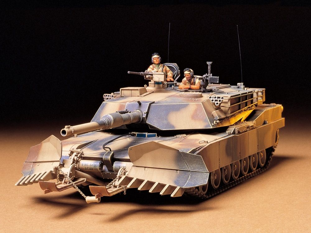 1/35 U.S. M1A1 ABRAMS WITH MINE PLOW - TAMIYA