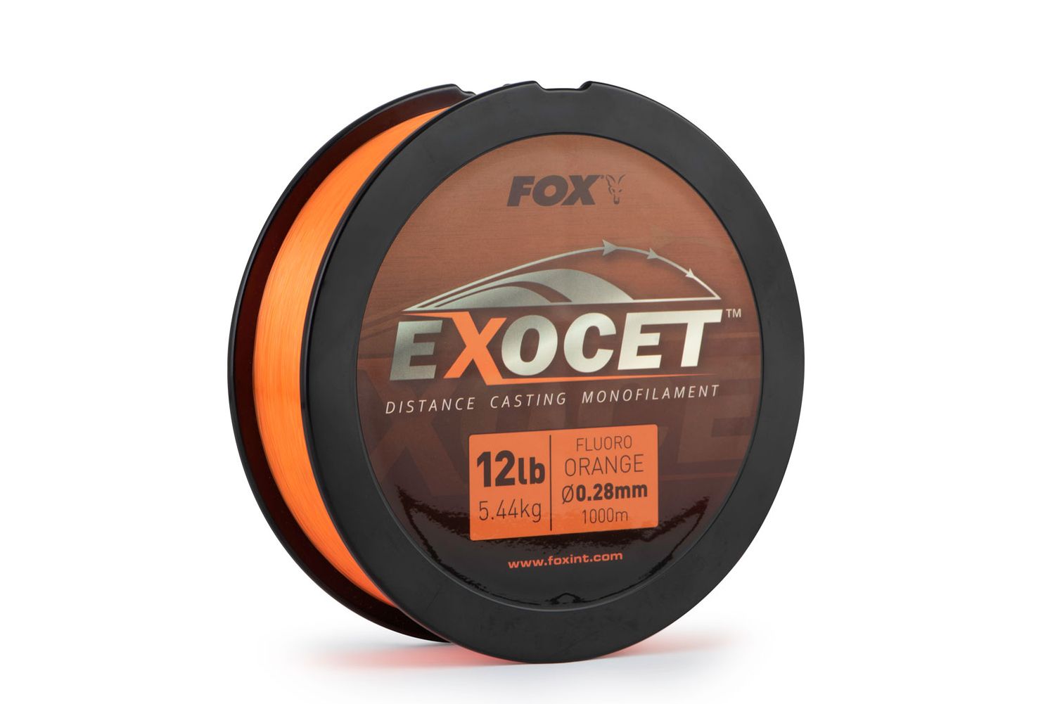 Exocet Fluoro Orange Mono 0.35mm 18lb / 8.0kg (1000m)  - FOX