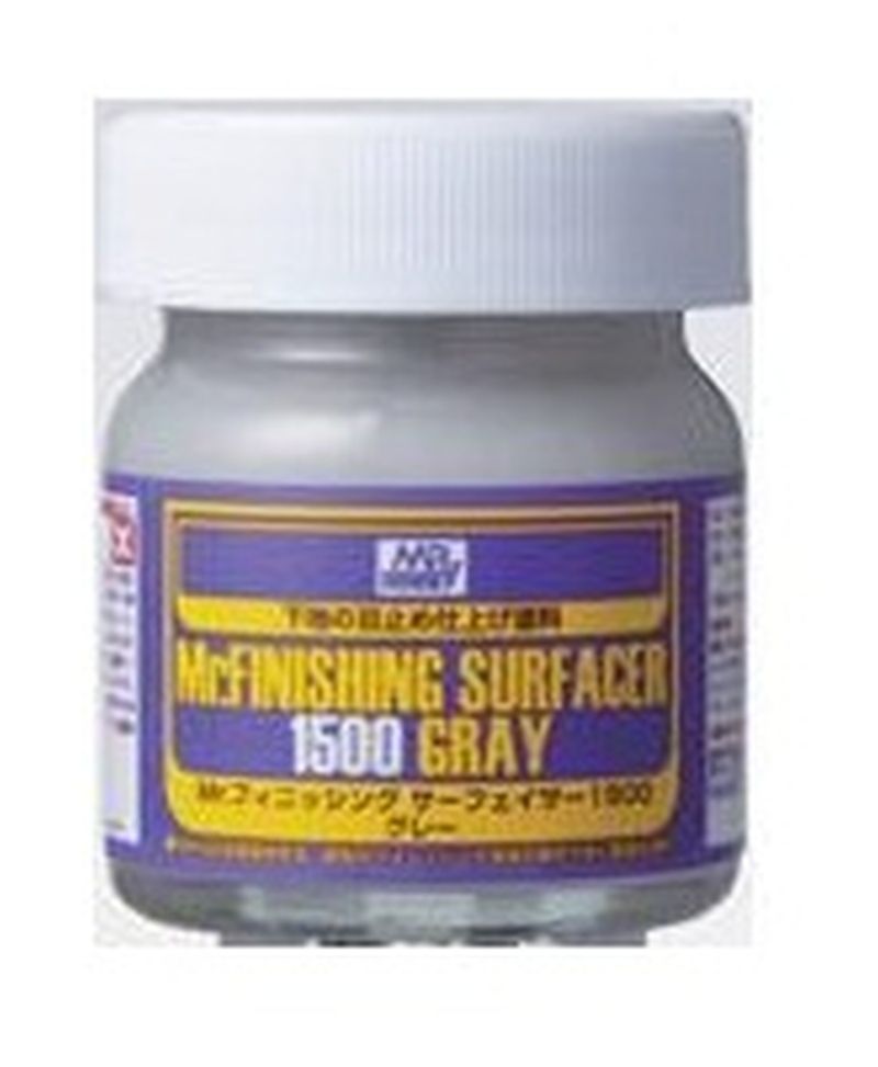 Mr finishing surfacer 1500 gray 40ml - MR HOBBY