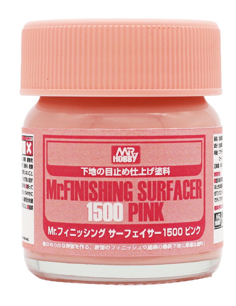 Mr finishing surfacer 1500 pink 40ml - MR HOBBY