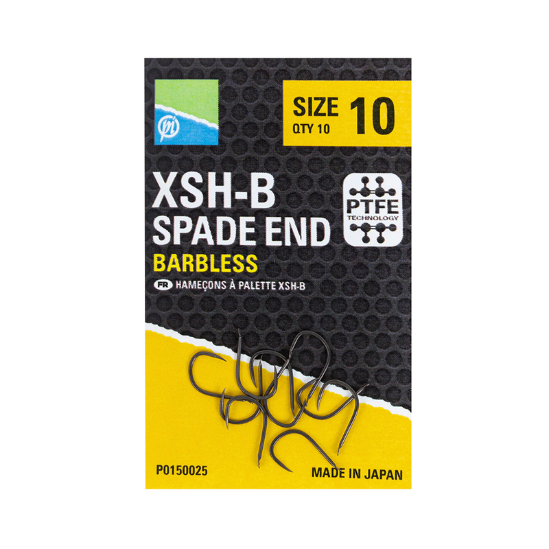 XSH-B  SPADE END-BARBLESS HOOKS - PRESTON