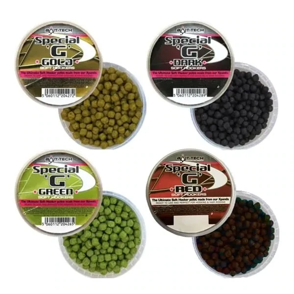 Soft Hook Pellets Special G Green 6mm (90g) - BAIT-TECH