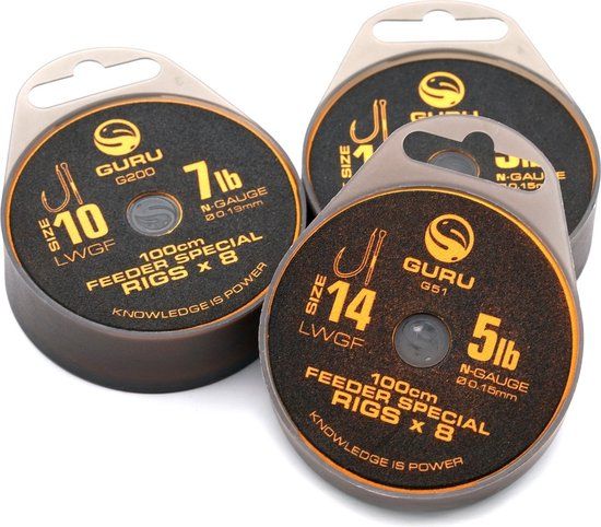 12 - Guru Feeder Special Rigs LWGF 100cm Clear