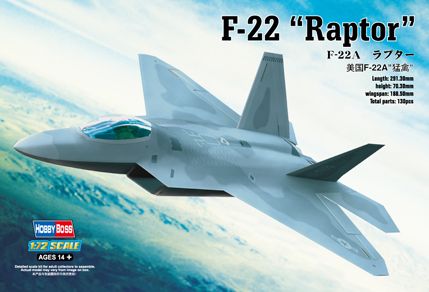F-22A ''Raptor'' in 1:72 - HOBBYBOSS