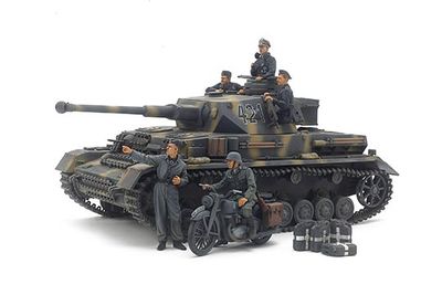 Tamiya German Pz.Kpfw.IV Ausf.G - Early Production &amp; Motorcycle Set "Eastern Front" 1:35