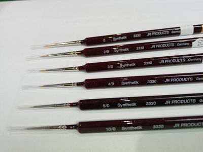 Synthetisch penseel driehoekhandel maat 0