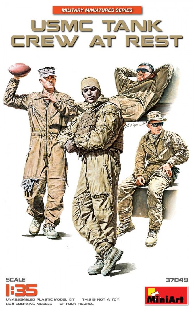 Usmc tank crew at rest mini art 1:35