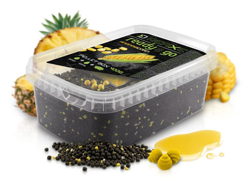 Delphin Pellet Box REAXE Ready &amp; Go Maïs-Ananas