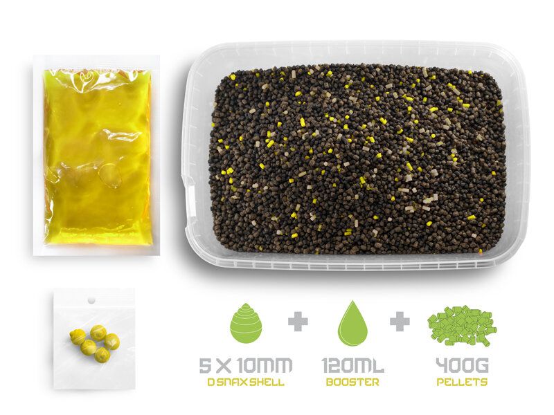 Delphin Pellet Box REAXE Ready &amp; Go Maïs-Ananas