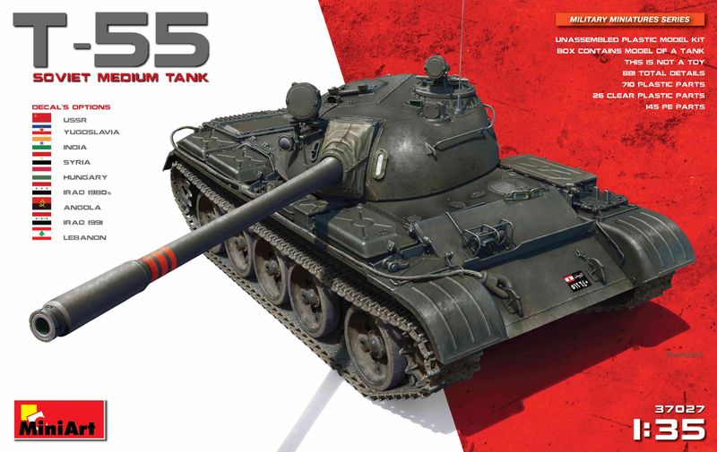 1/35 T-55 SOVIET MEDIUM TANK - MINIART