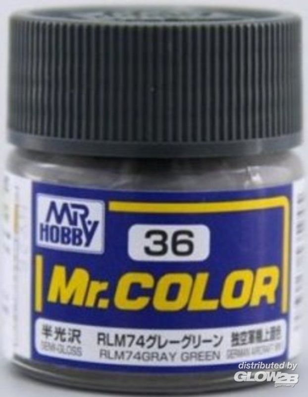 Mr Hobby -Gunze Mr. Color (10 ml) RLM74 GRAY GREEN