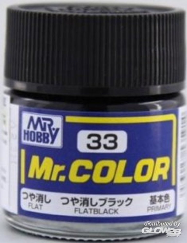 Mr Hobby -Gunze Mr. Color (10 ml) FLAT BLACK