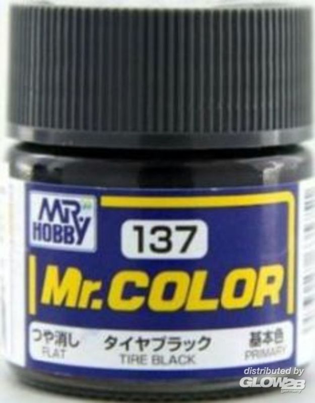 Mr Hobby -Gunze Mr. Color (10 ml)  TIRE BLACK