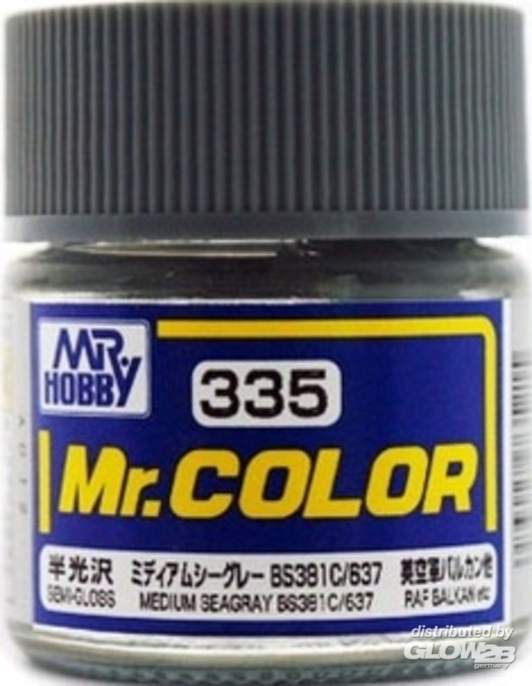Mr Hobby -Gunze Mr. Color (10 ml) MEDIUM SEAGRAY BS381C 637