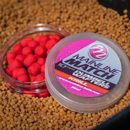 Dumbell Wafters 8 mm - Red Krill - Mainline - Match