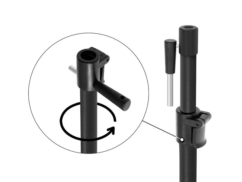 Bankstick BLACKSTIX  Delphin 60-95 cm