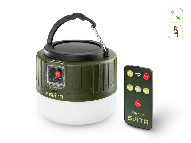 Camping lamp with a remote Delphin 1797