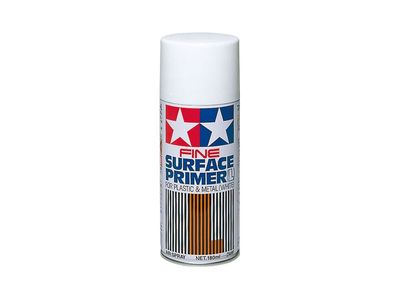 FINE SURFACE PRIMER L FOR PLASTIC &amp; METAL (WHITE) - TAMIYA