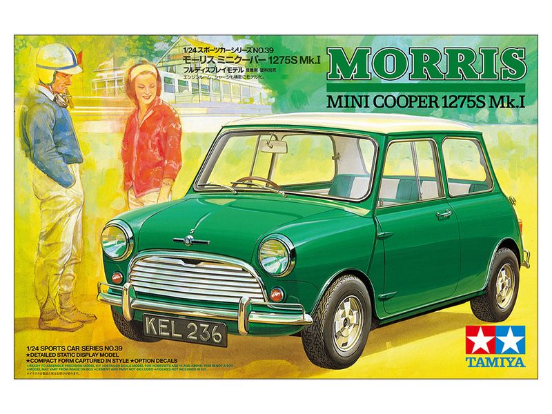 1/24 SCALE MORRIS MINI COOPER 1275S Mk.I - TAMIYA
