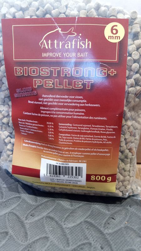 Biostrong + pellets slow sinking 6mm - ATTRAFISH