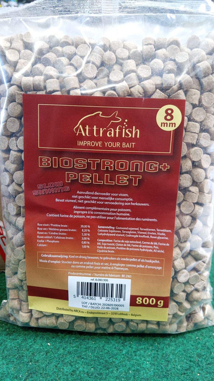 Biostrong + pellets slow sinking 8 mm - ATTRAFISH