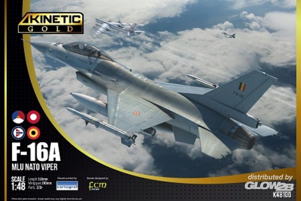 F-16A MLU Block 20 -Gold S in 1:48 - KINETIC