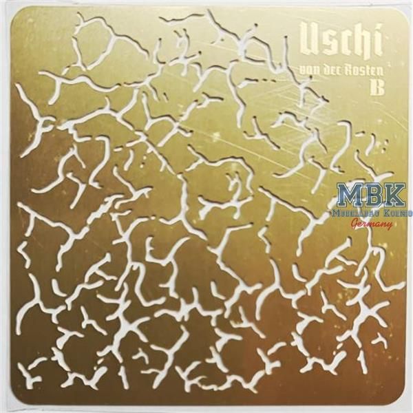TRINITY SPLATTER 2 airbrush stencils set - USCHI VAN DER ROSTEN
