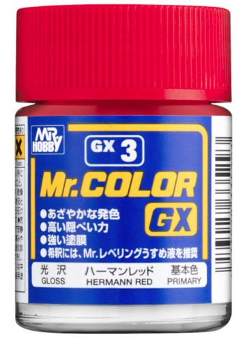 Mr.Hobby GX-3 Hermann Red Gloss 18ml