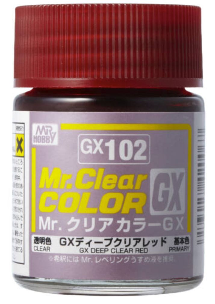 Mr.Hobby GX-102 Deep Clear Red 18ML