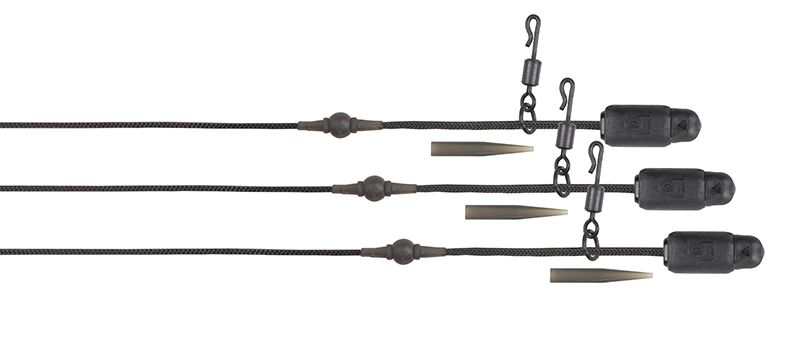 Edges Naturals Heli-Clip Rigs 50lb Leadcore 3pcs