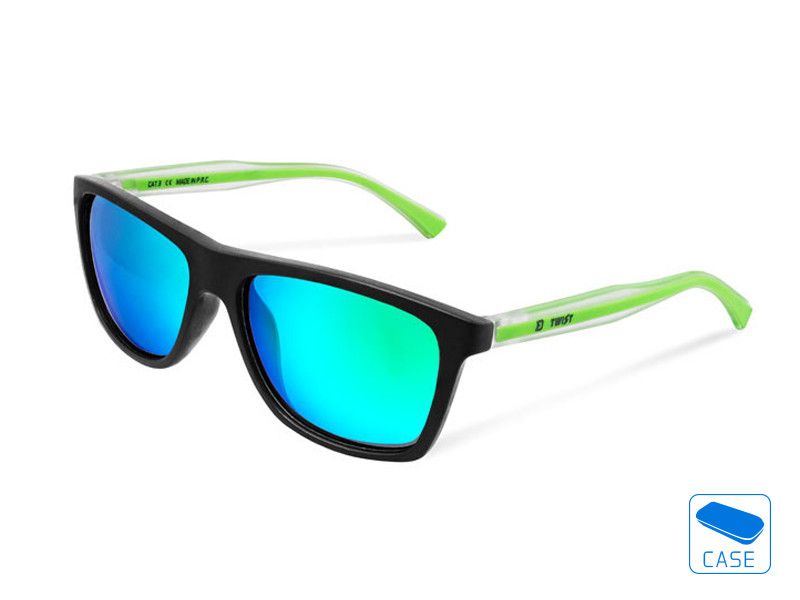 Polarized sunglasses Delphin SG TWIST green lenses